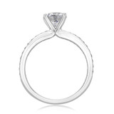 1 ct Round Gabriel Pavé White Gold Engagement Ring (GC19)