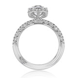 1.25 ct Tacori Petite Crescent White Gold Engagement Ring (HT257215RD7)