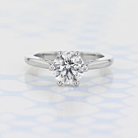 1.30 ct Round Earth Mined Diamond Simply Tacori Platinum Engagement Ring (2006528)
