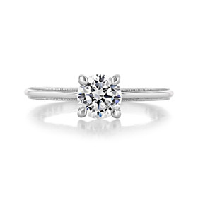 0.75 ct Tacori Sculpted Crescent White Gold Engagement Ring (40-15RD6W)