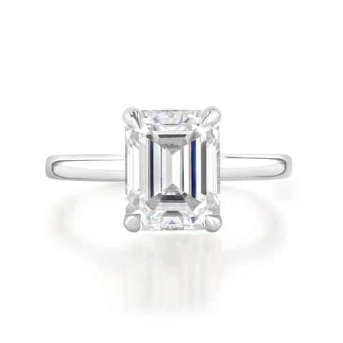 Laurel | Emerald Solitaire Engagement Ring