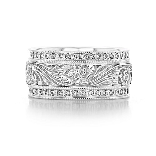 Engraved Diamond Band (FG321)