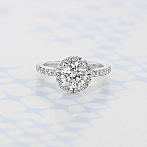 Round Shape Halo Ring (DC61)