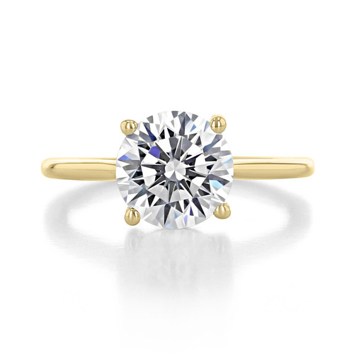 2.50 ct Round Solitaire Yellow Gold Engagement Ring (FG87-250-YG)