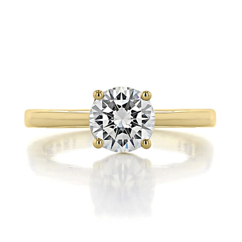 1.25 ct Tacori Coastal Crescent Yellow Gold Engagement Ring (P100RD7F-YG)