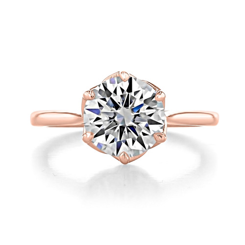 2.50 ct Round 6-Prong Solitaire Rose Gold Engagement Ring (SO117-RG)