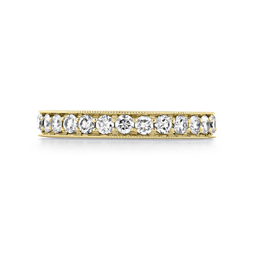 14K Yellow Gold Pavé-Set Diamond Band (CJ116-YG)