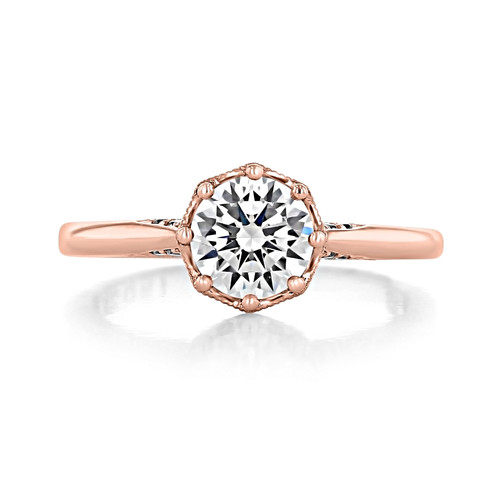 1 ct Tacori Simply Solitaire Rose Gold Engagement Ring (2652RD65-RG)