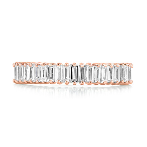 14K Rose Gold Baguette Diamond Band (R1178-RG)