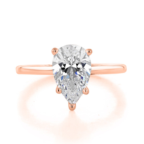 2 ct Simply Tacori Solitaire Rose Gold Engagement Ring (268815PS11X7-RG)