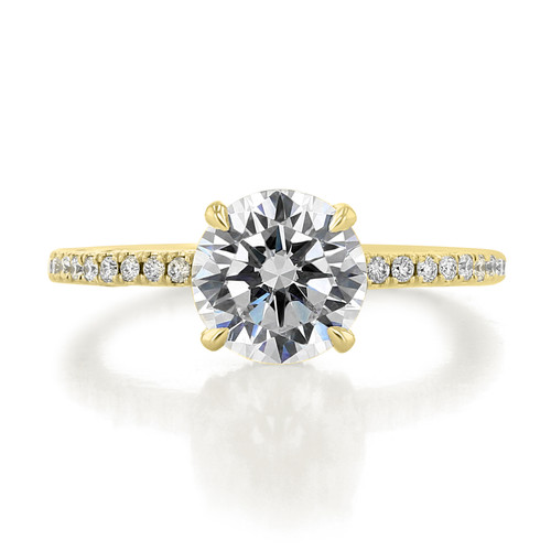 2 ct Tacori Dantela Hidden Bloom Yellow Gold Engagement Ring (269017RD8-YG)