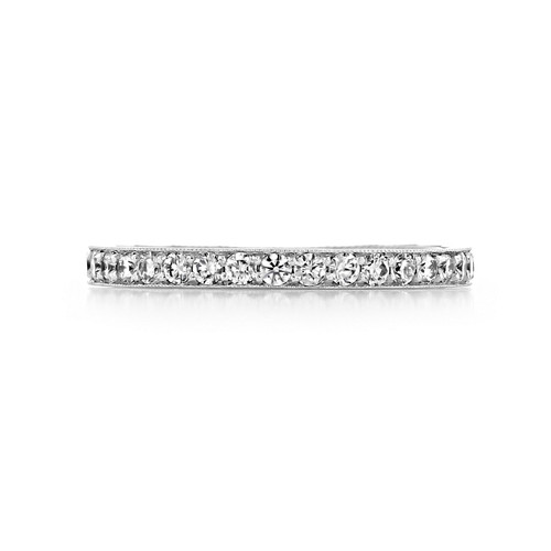 Platinum Tacori Sculpted Crescent Diamond Band (41-2ET)