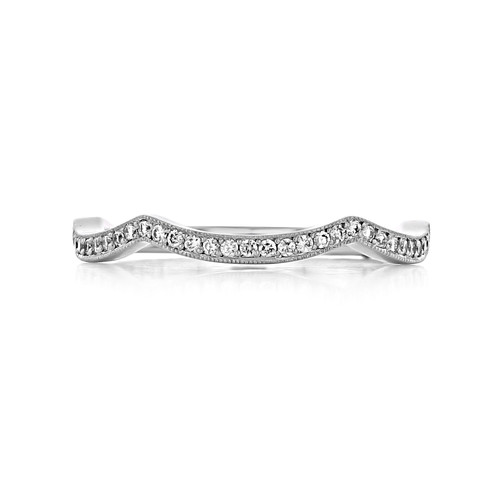 Platinum Tacori Ribbon Diamond Band (2647LGB)