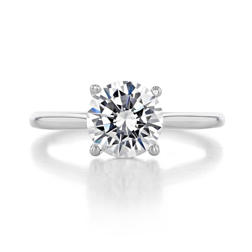 2 ct Round Solitaire White Gold Engagement Ring (FG87-200-WG)