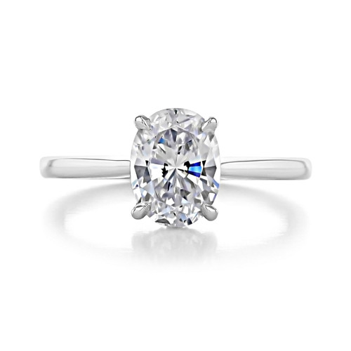 2.50 ct Oval Solitaire White Gold Engagement Ring (FG87OV-WG)