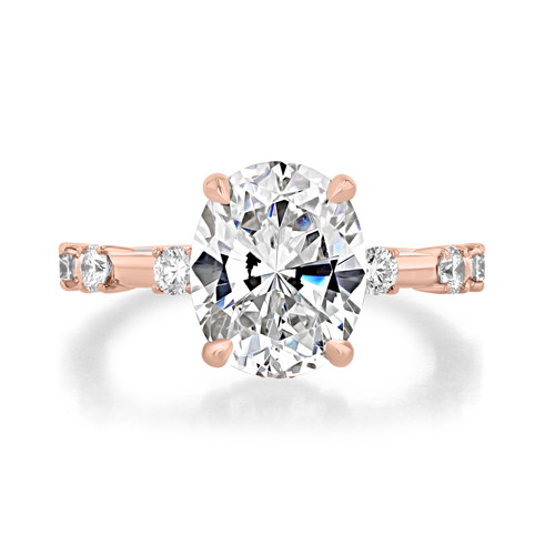 2.50 ct Oval Prong-Set Rose Gold Engagement Ring (EV21-RG)