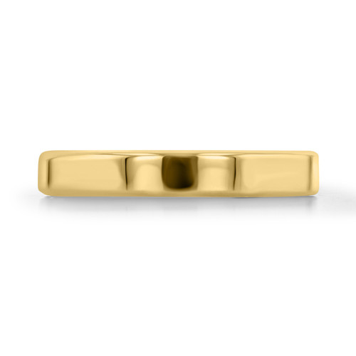 14K Yellow Gold 3mm Flat Top High Polished Band (WB458Y)