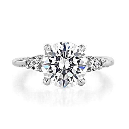 3 ct Simply Tacori Three-Stone White Gold Engagement Ring (2685RD9-WG)