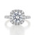 2 ct Round Halo White Gold Engagement Ring (CR15A)