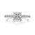 1 ct Tacori Dantela White Gold Engagement Ring (2638PRP55)