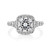 1.50 ct Round Halo White Gold Engagement Ring (CR172A)