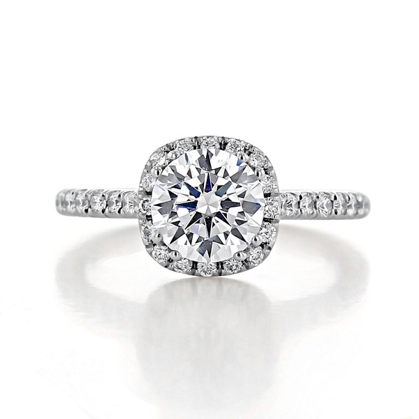 moissanite halo ring