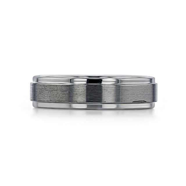 6mm Brushed Tungsten Carbide Mens Wedding Band (FGX195)
