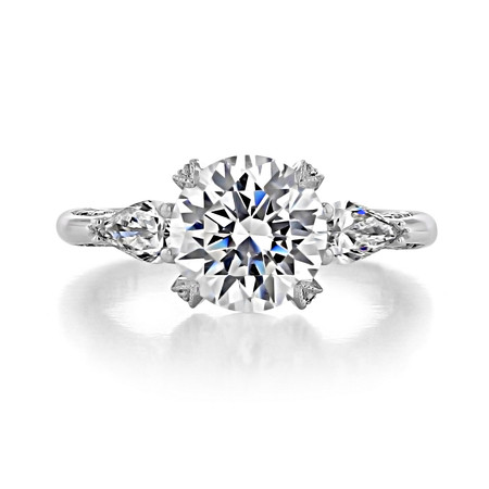 Tacori 2.50 ct Round Platinum Engagement Ring | HT2628RD85