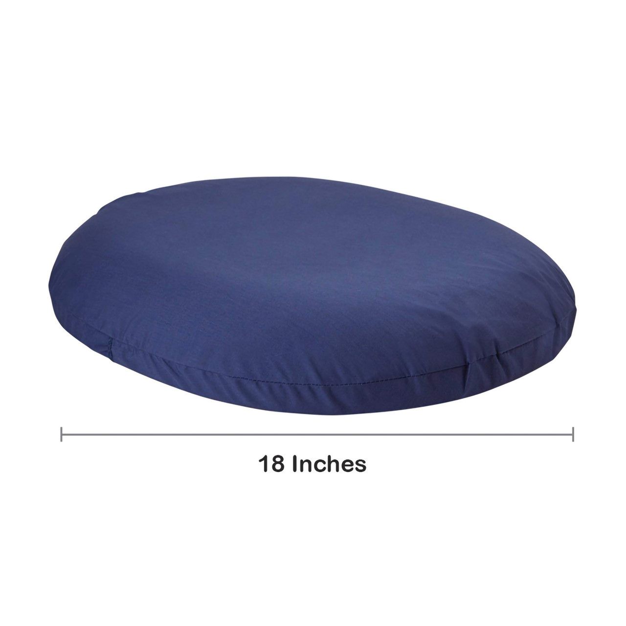 McKesson Molded Foam Donut Seat Cushion, Navy - 18 Inch Diameter