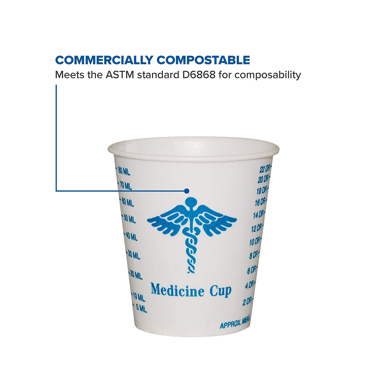 Solo Graduated Plastic Medicine Cup 1 oz. P101M