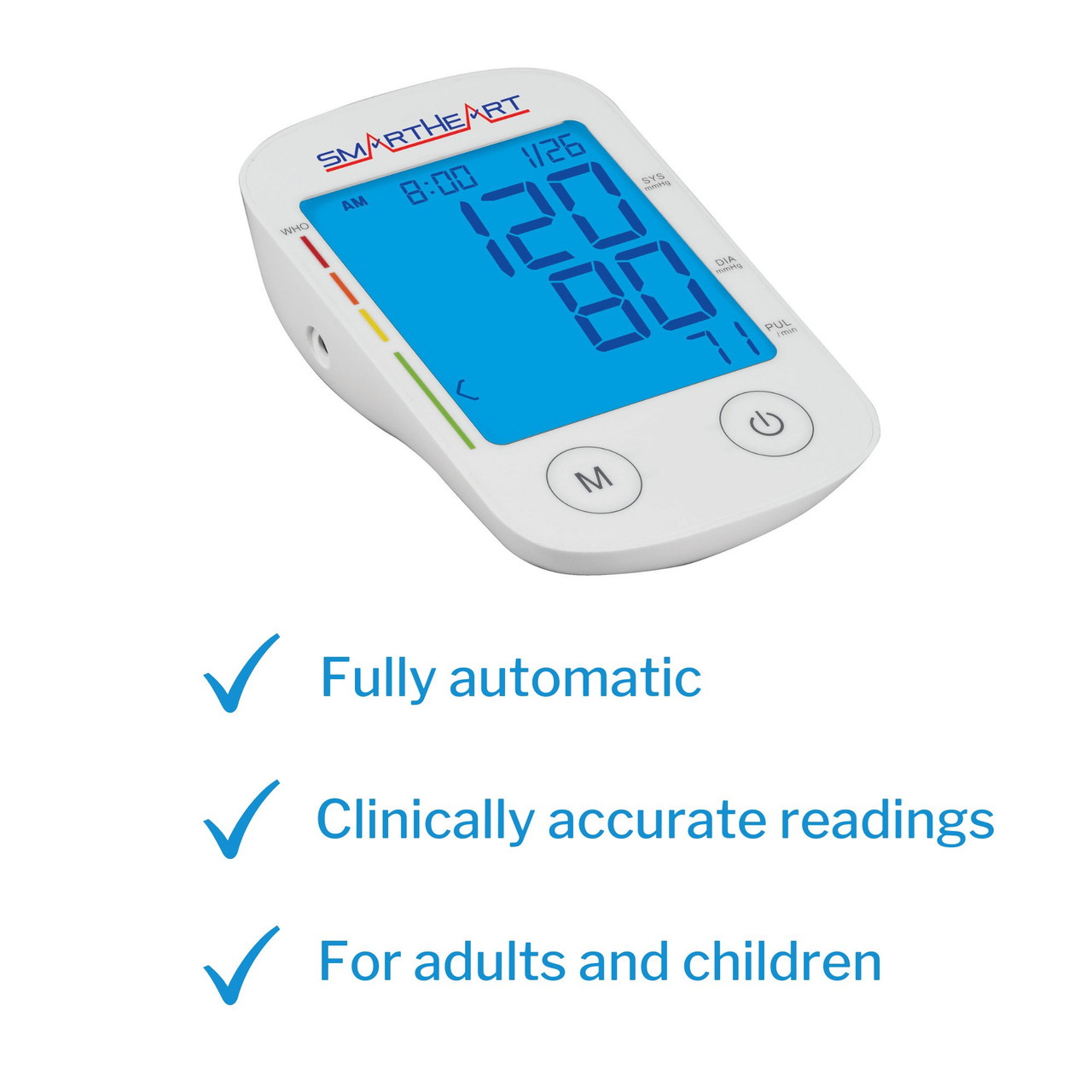 Veridian Healthcare Automatic Digital Arm Blood Pressure Monitor, White