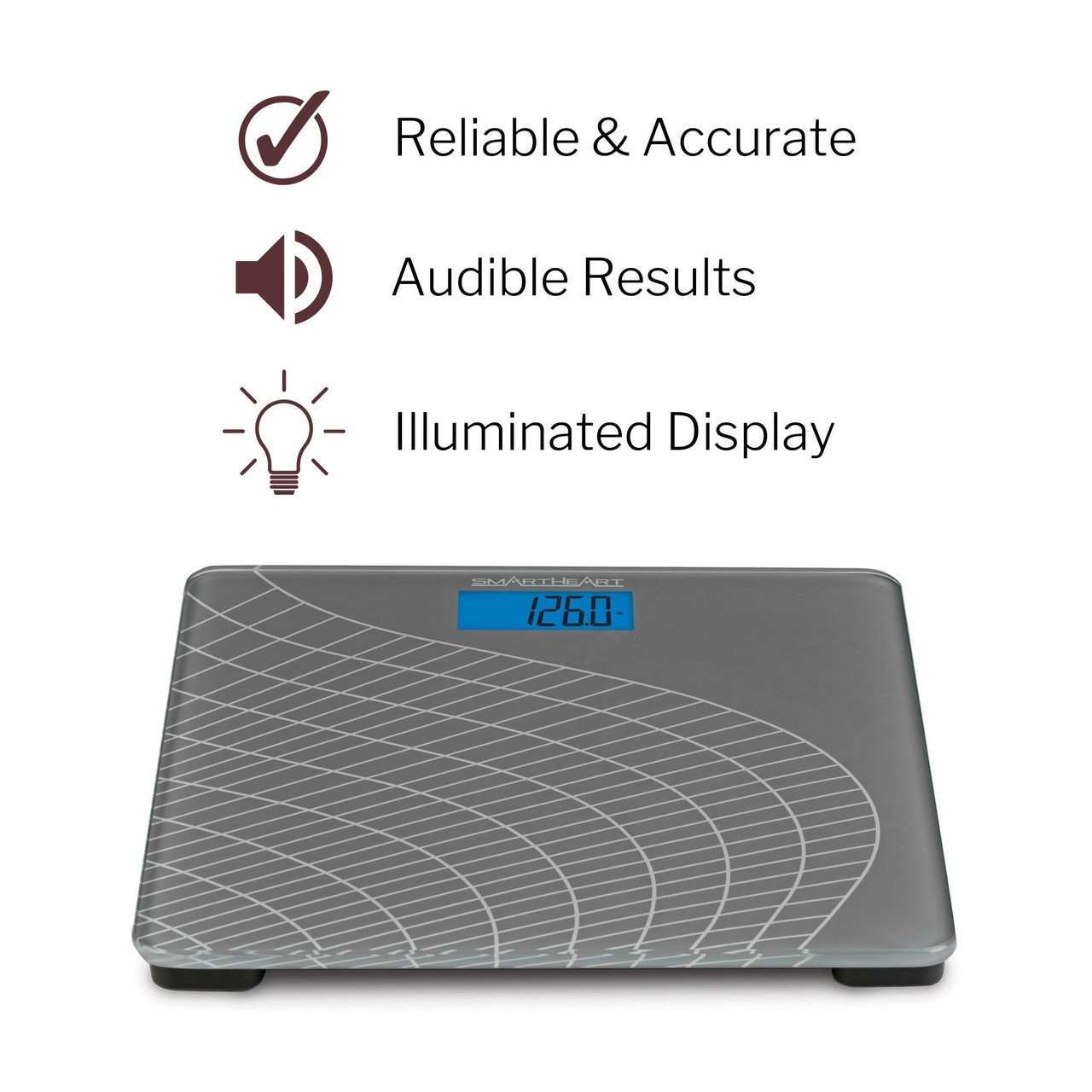 Veridian Talking Scale, Digital Bathroom Scale, 438 lbs Capacity - Simply  Medical