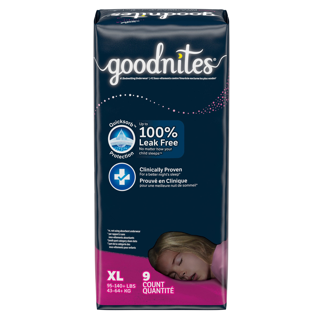 GoodNites Female Youth Absorbent Underwear Size 6 / X-Large Kids