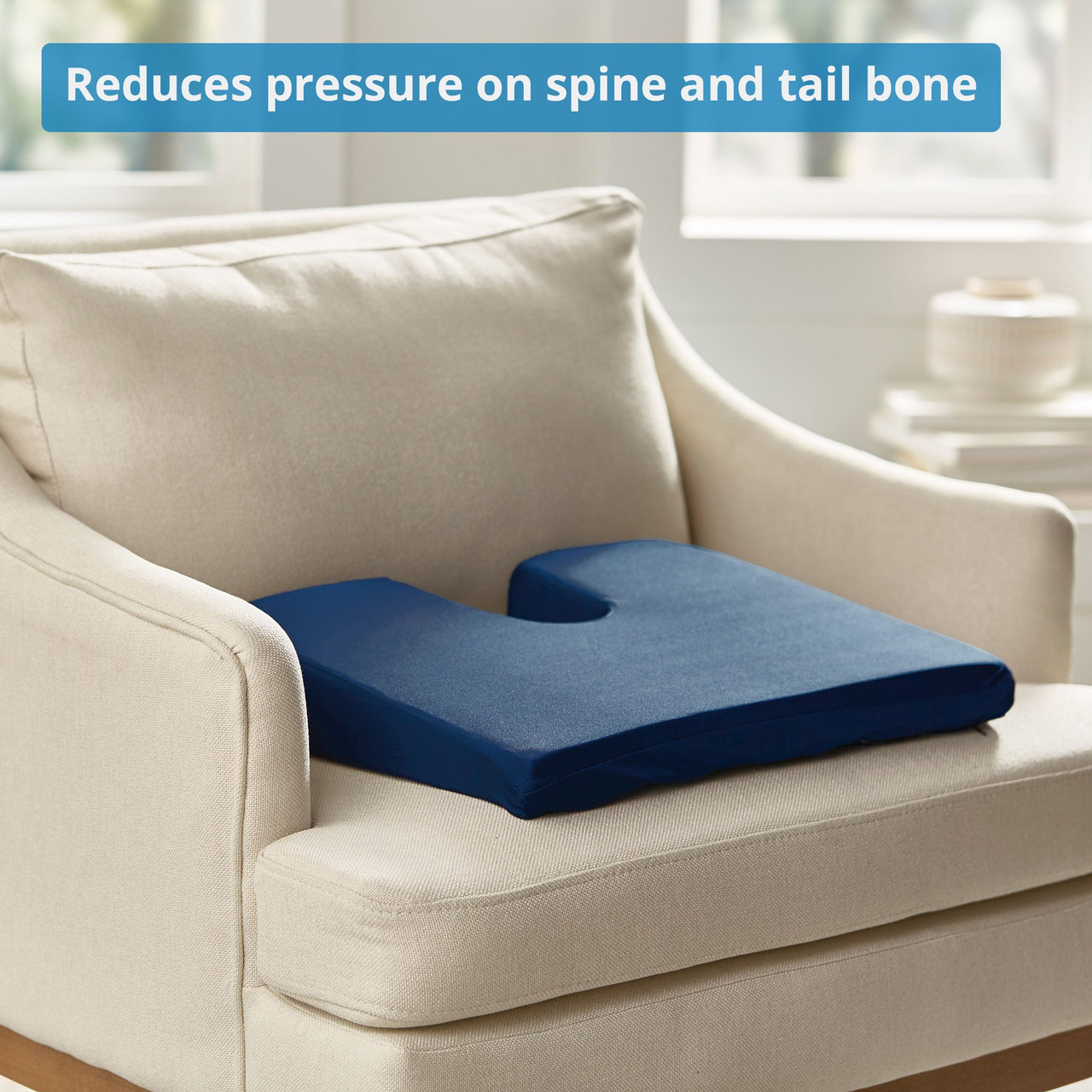 DMI Seat Cushion Donut Pillow and Chair Pillow for Tailbone Pain