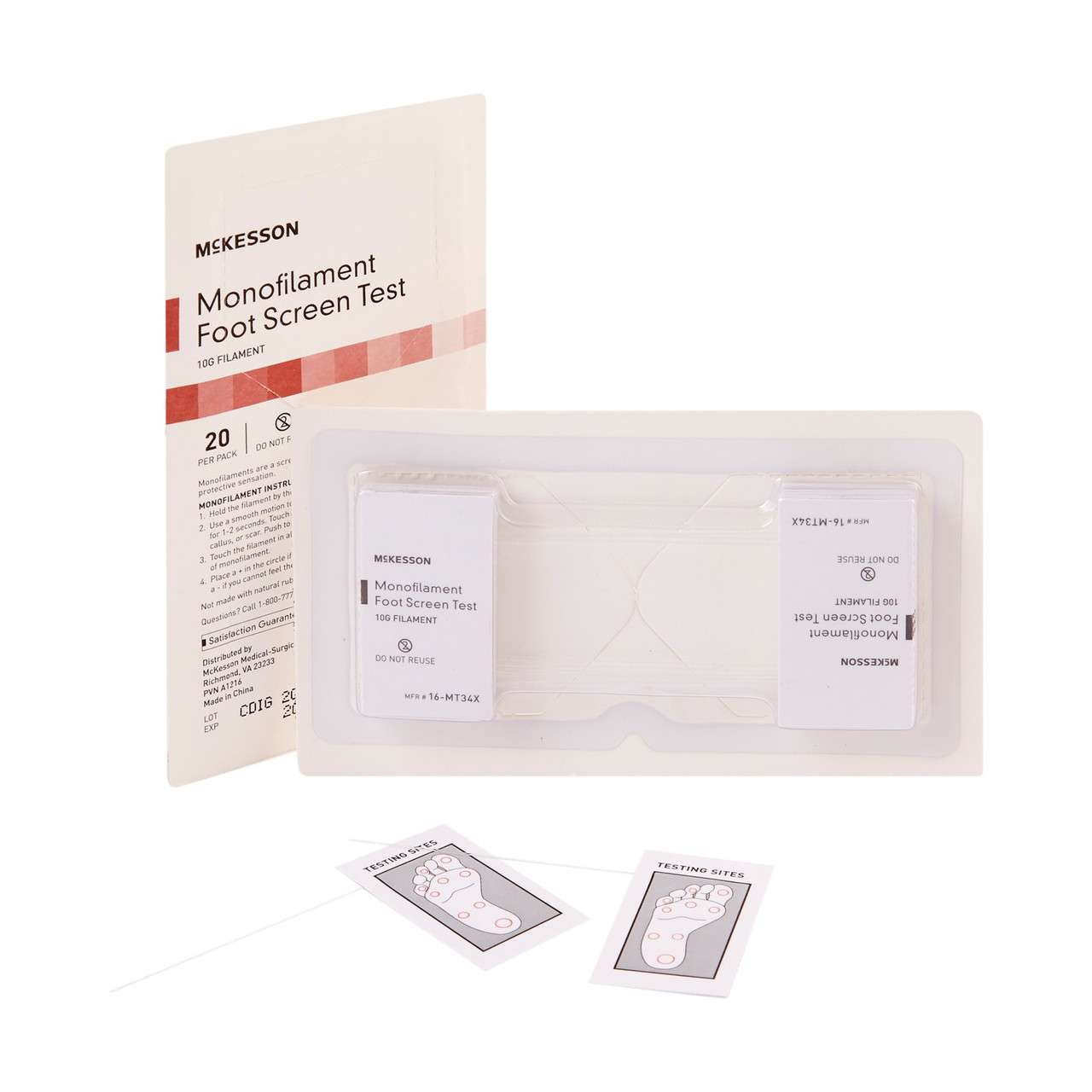 Mckesson Monofilament Test 10 Gram Sensory Test For Diabetic Ulcers Simply Medical