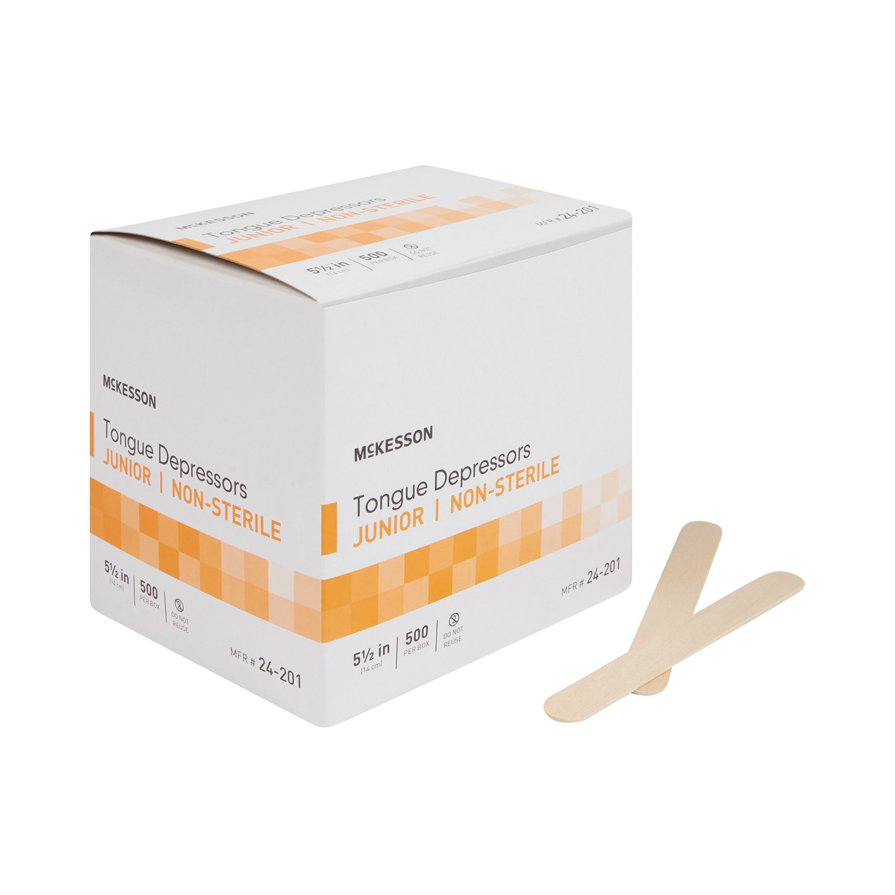McKesson 6 Inch Length Wood Tongue Depressor Unflavored NonSterile 24-202 1  Box 500/Box, 500 - Ralphs