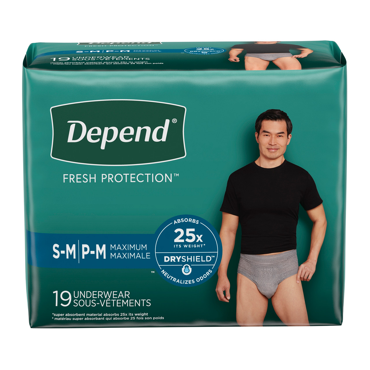 Depend Protection Plus Underwear for Men, Ultimate Absorbency