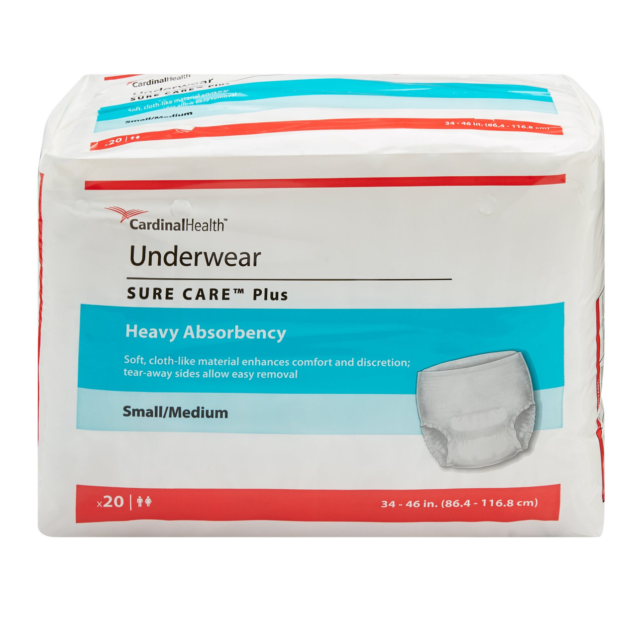 Sure Care Plus Incontinence Underwear, Heavy Absorbency - Unisex Adult  Undergarment