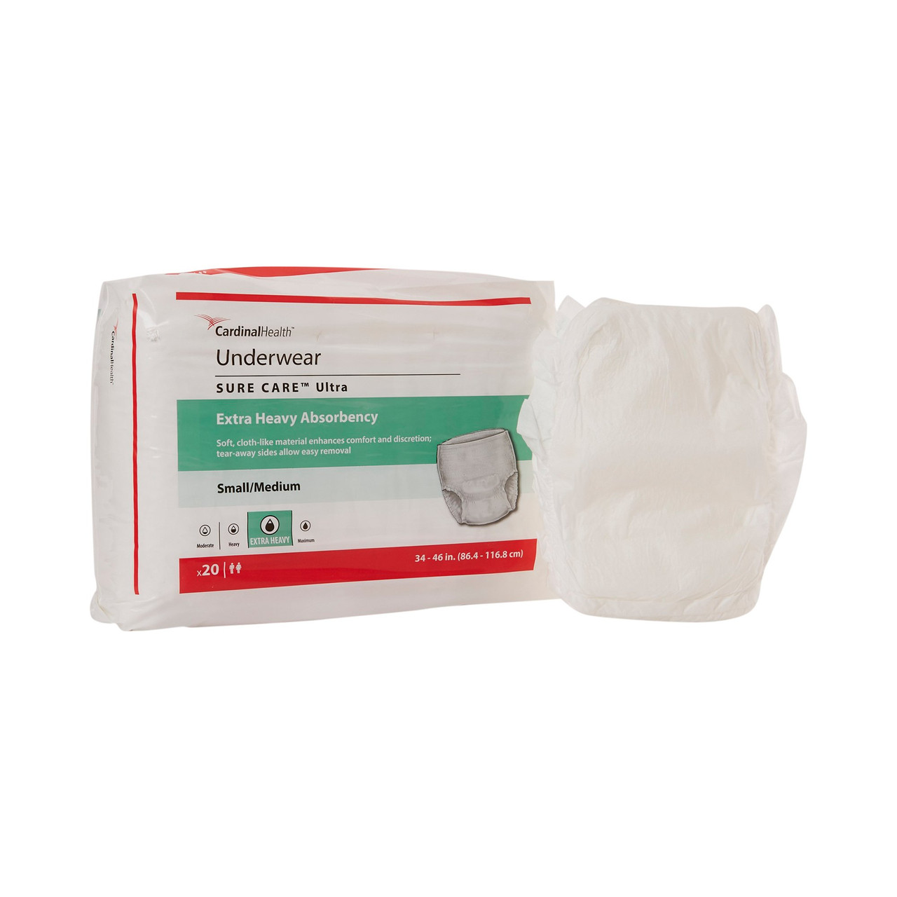 Sure Care Ultra Incontinence Underwear, Extra Heavy Absorbency - Unisex,  Adult - Simply Medical