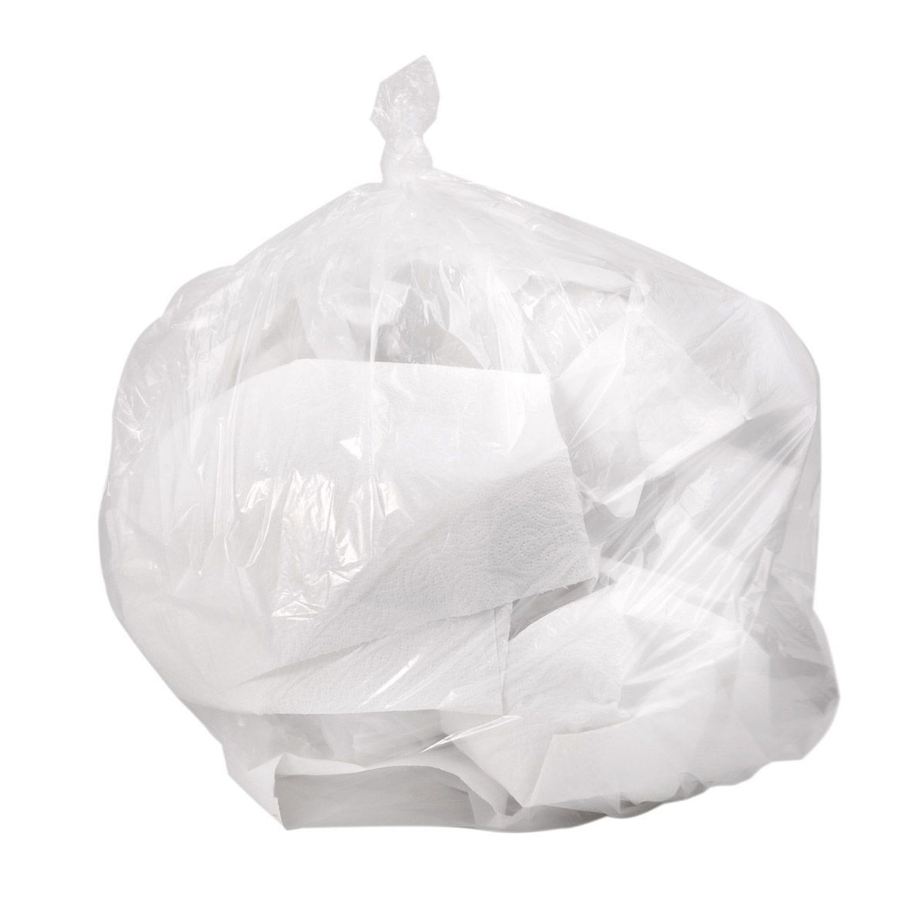 Colonial Bag Trash Bags, 2X Heavy Duty, 60 gal, 1.35 mil - Clear, 38 in x  58 in - Simply Medical