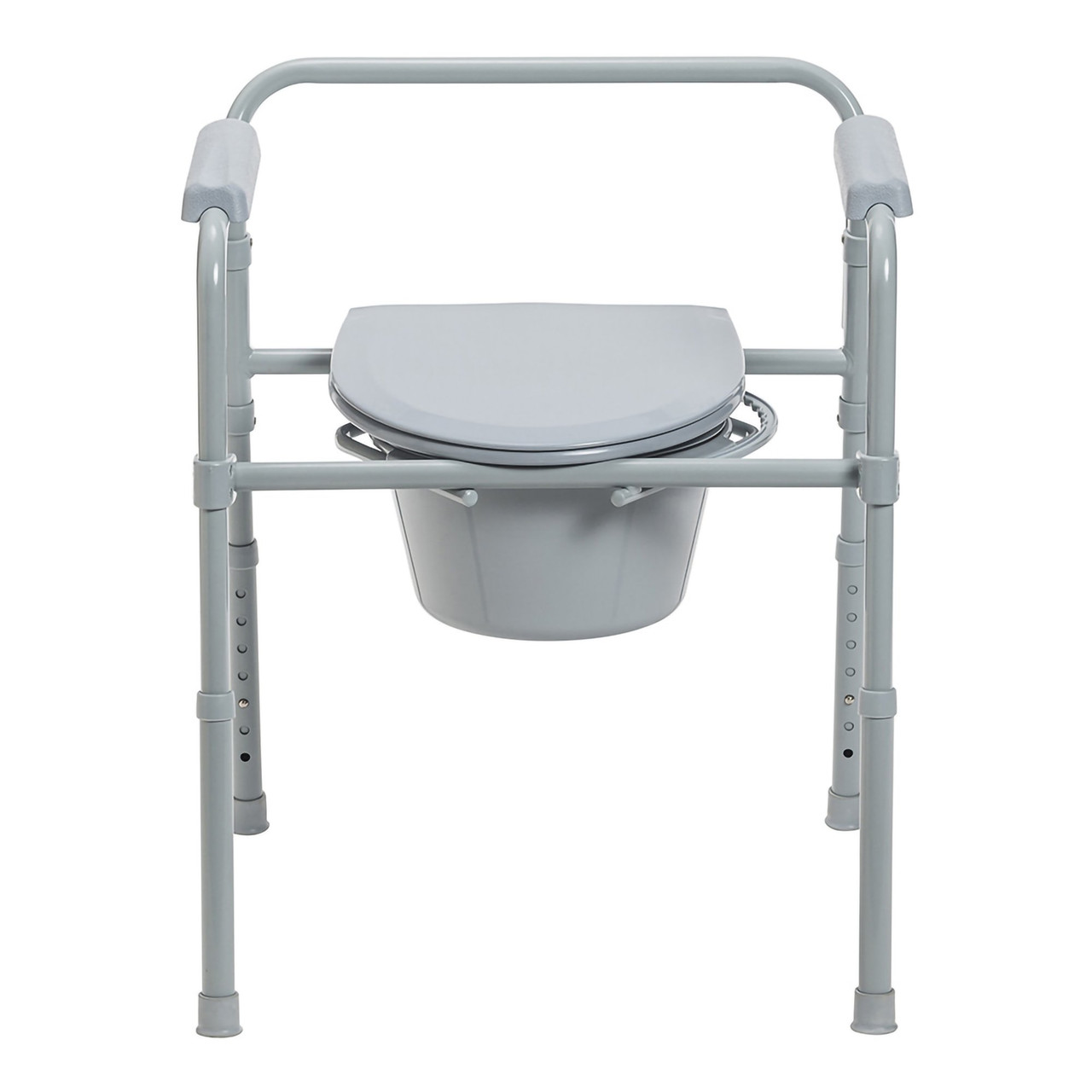 McKesson 3-in-1 Bedside Commode, Raised Toilet Seat, Safety Frame