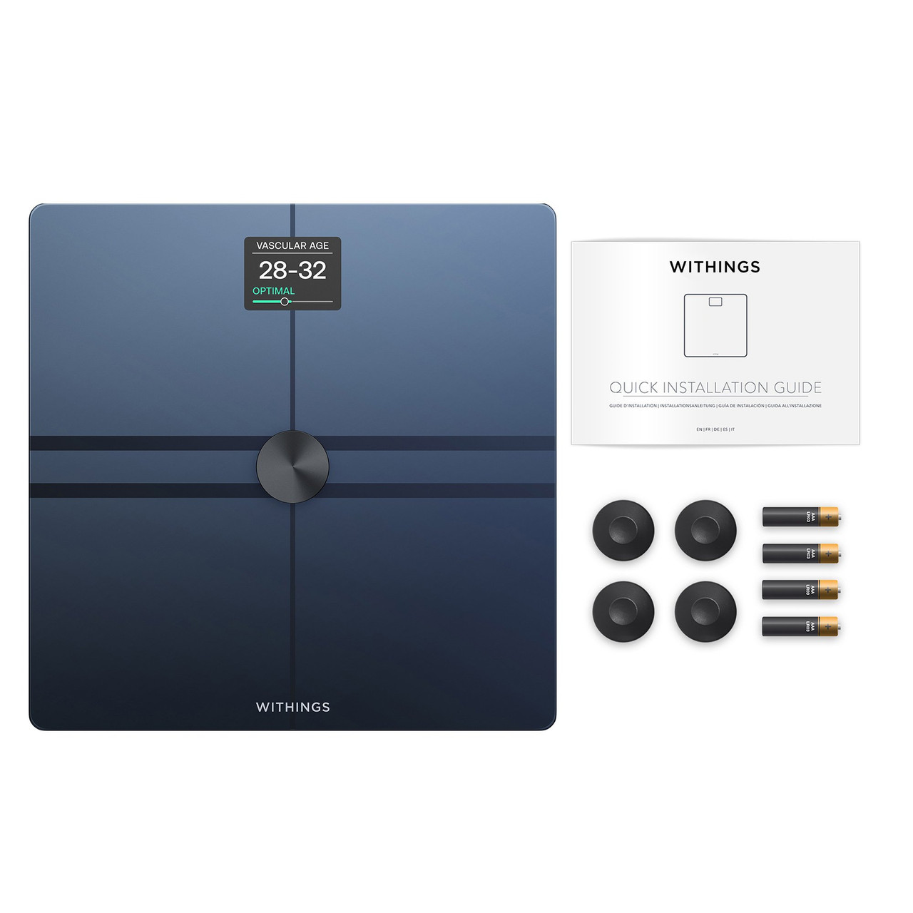 Withings Body Comp Complete Body Analysis Smart Wi-Fi Scale White