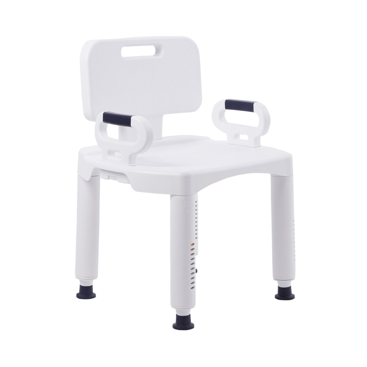 McKesson Bath Chair Removable Back and Arms Plastic White 350