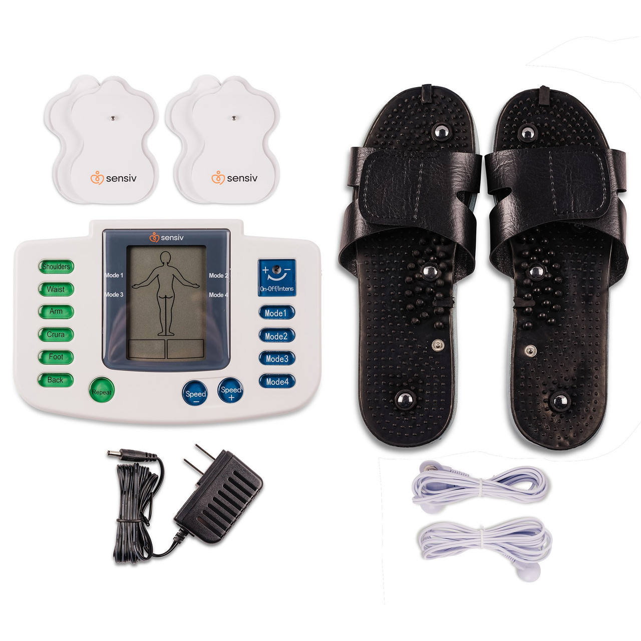 Sensiv Full-Body TENS Unit with Foot Attachment 2 X 4 X 6 Inch