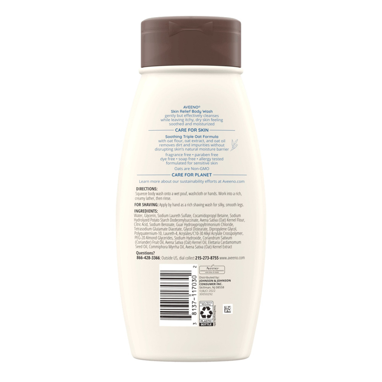 Aveeno Skin Relief Body Wash for Itchy, Dry Skin - Colloidal