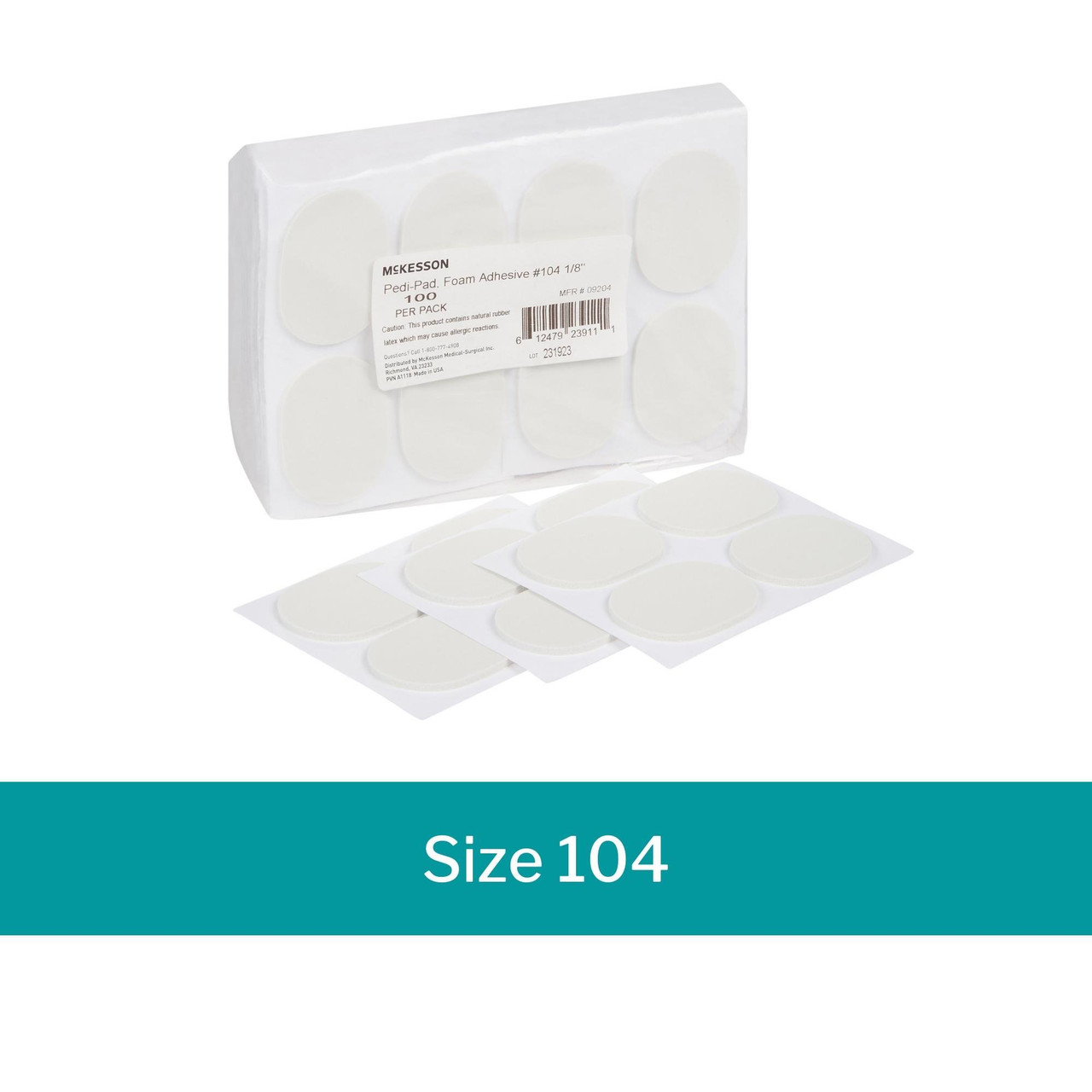 Metatarsal Pads 1/4 inch Foam (100 per package)