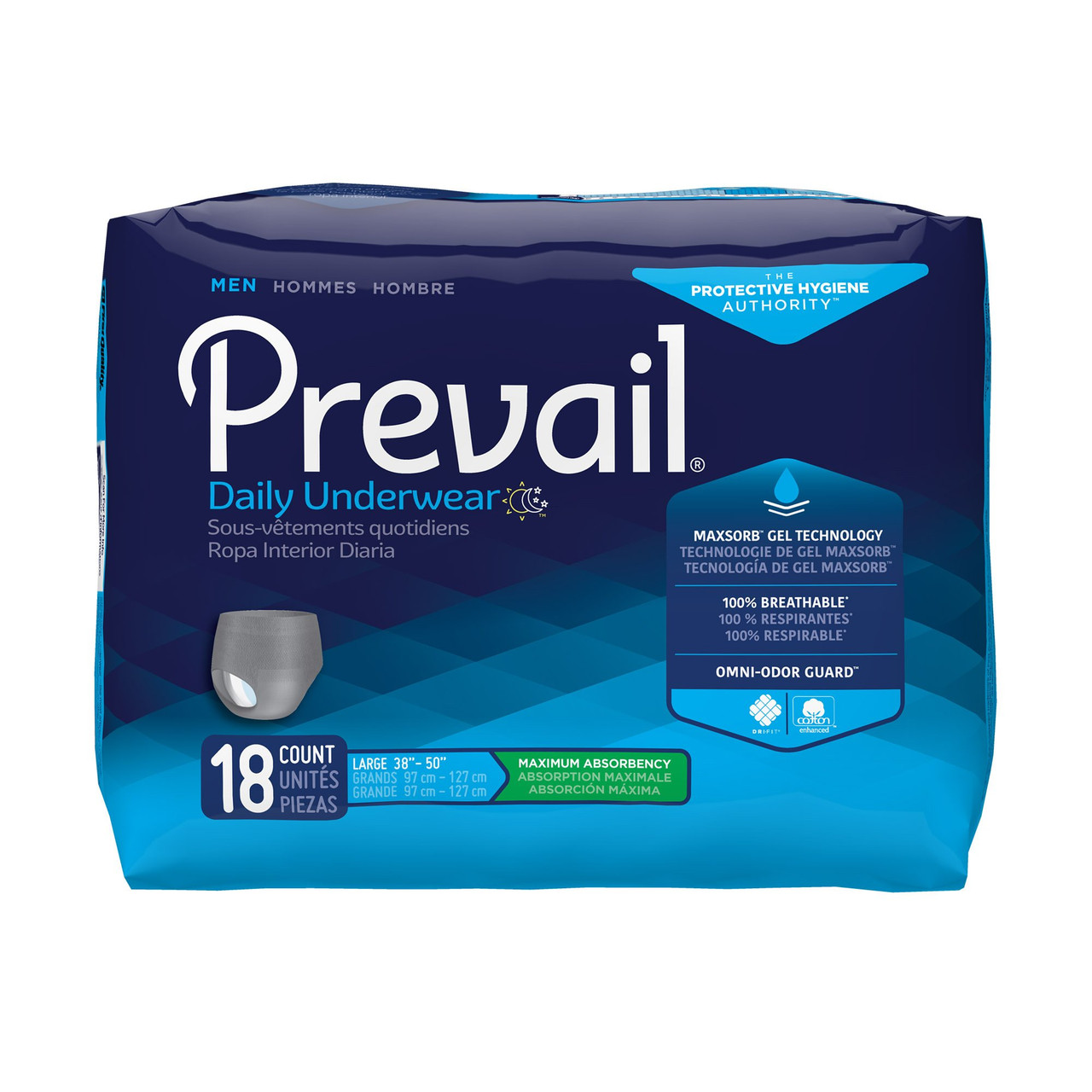 Prevail Incontinence Underwear, Maximum Absorbency - Unisex, Adult