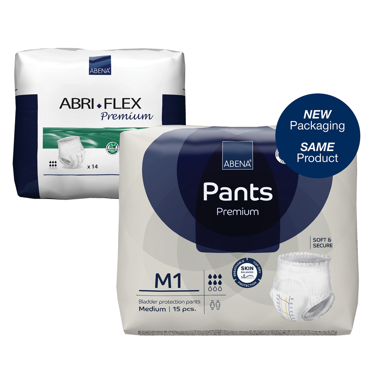 Abena Abri-Flex Premium M1 Incontinence Underwear, Moderate