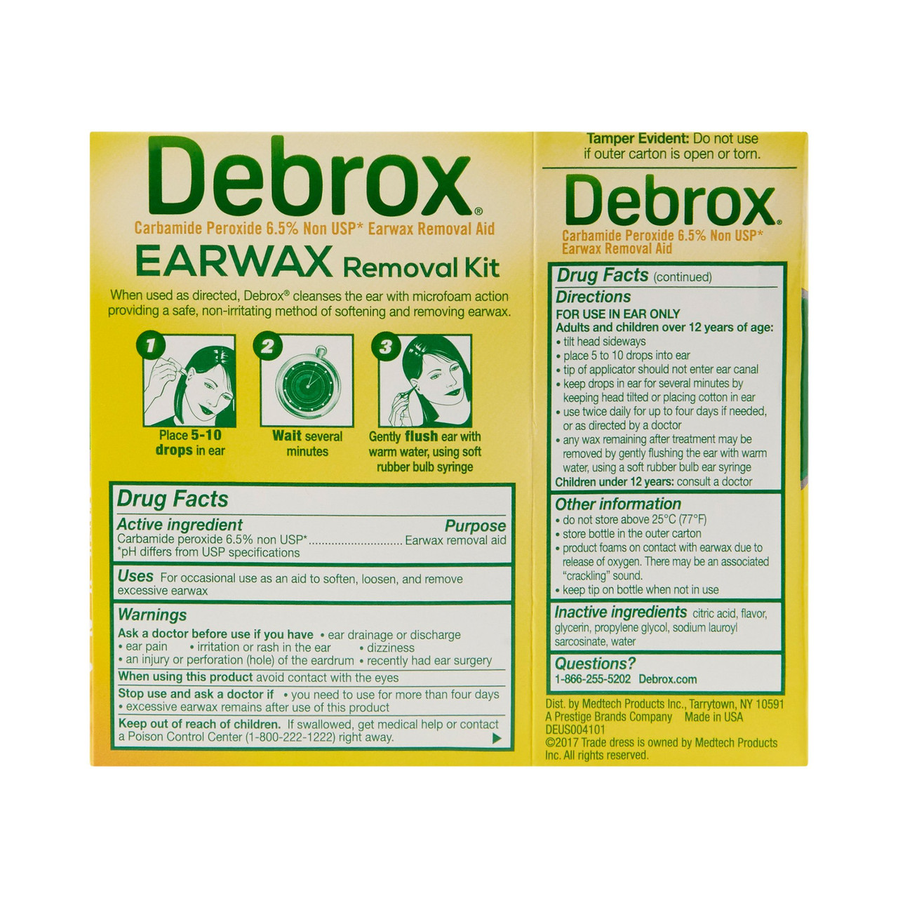 Debrox Ear Wax Remover 0.5 oz. Dropper Bottle