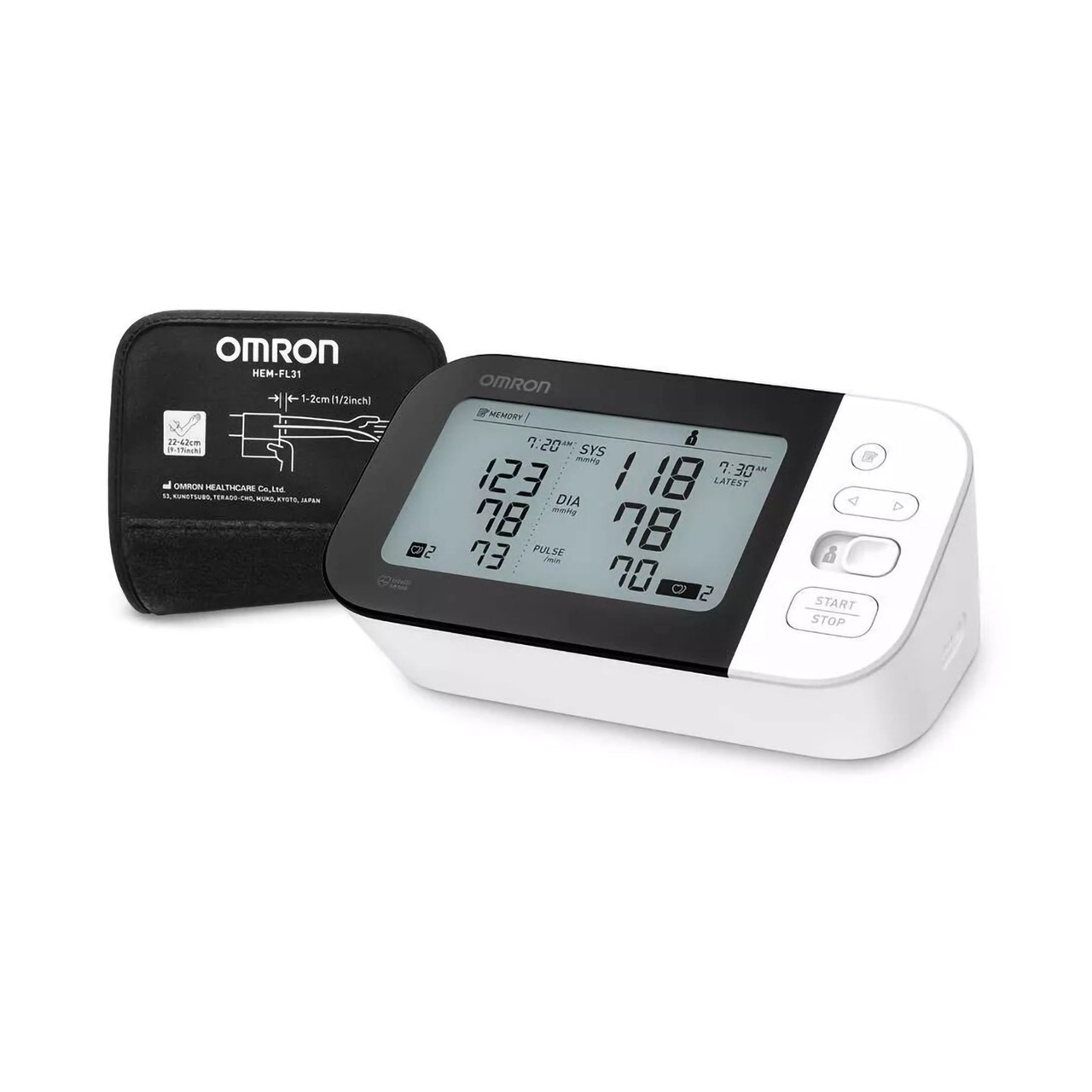 Omron M4 HEM-7155T-EBK Plus Upper Arm Blood Pressure Monitor with